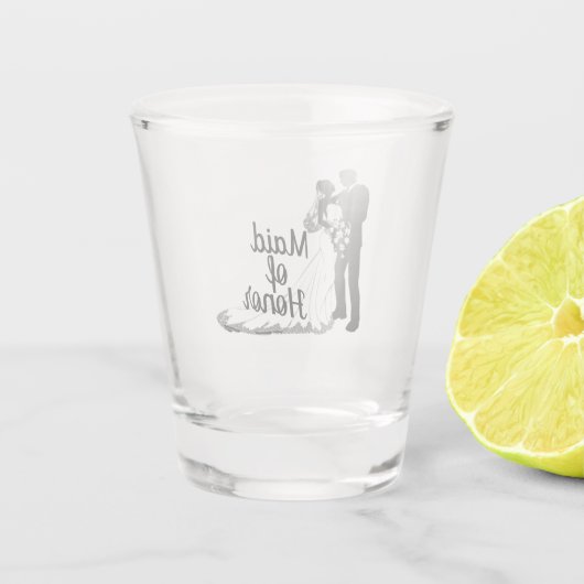 Trauzeugin Shot Glass Schnapsglas (Rückseite)