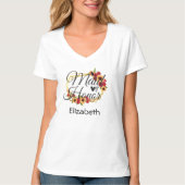 Trauzeugin Sonnenblumen Rose Blumengeschenk T-Shirt (Vorderseite)