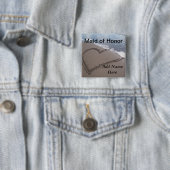 Trauzeugin-Strand-Hochzeits-Knopf Button (Beispiel)