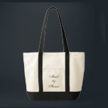 Trauzeugin Tasche<br><div class="desc">Totbeutel in Schwarz/Naturfarbe mit Text; Trauzeugin. Passen Sie dieses Objekt an oder kaufen Sie,  wie es ist.</div>