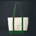 Trauzeugin Tasche<br><div class="desc">Tote-Tasche in grün/grün mit Text; Trauzeugin. Passen Sie dieses Objekt an oder kaufen Sie, wie es ist.</div>