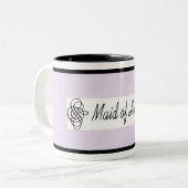 Trauzeugin-Tasse - Lavendel Zweifarbige Tasse (Vorderseite Links)