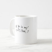 Trauzeugin? Tassen-blondes Kaffeetasse (Vorderseite Links)