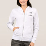 "Trauzeugin/Teambricht" Fleece Hoodie<br><div class="desc">Diese amerikanischen Apparel Hoodies werden Junggeselinnen-Abschieden so viel Spaß machen,  etc. "Trauzeugin" auf der Vorderseite und "Teambride" auf der Rückseite. Kann geändert werden,  um zu sagen,  was Sie wollen.</div>