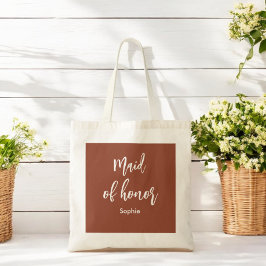 Trauzeugin Terracotta Brown Town Bag Tragetasche