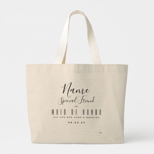Trauzeugin Tote Bag - HAMbyWG Jumbo Stoffbeutel (Rückseite)