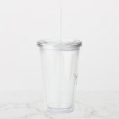 Trauzeugin Tropical Palm Blätter Bachlorette Acryltrinkbecher (Rechts)