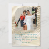 Trauzeugin Tropisches Foto Dankeskarte (Vorderseite)