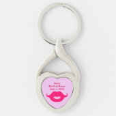 Trauzeugin Twisted Heart Keychain Schlüsselanhänger (Vorderseite)