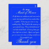 Trauzeugin Vielen Dank Postkarte (Vorne/Hinten)