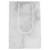 Trauzeugin Vorschlag Elegant Marble Script Mittlere Geschenktüte (Rückseite)