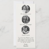 Trauzeugin Vorschlag Foto Memory Collage Save The Date (Rückseite)