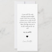 Trauzeugin Vorschlag Foto Strip Foto Stand Save The Date (Rückseite)