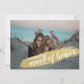 Trauzeugin Vorschlag zur Einladung von Goldbrush (Vorderseite)