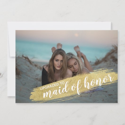 Trauzeugin Vorschlag zur Einladung von Goldbrush (Vorderseite)