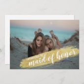 Trauzeugin Vorschlag zur Einladung von Goldbrush (Vorne/Hinten)