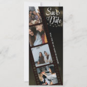 Trauzeugin Vorschlagskarte mit 4-Foto Collage Save The Date (Vorderseite)