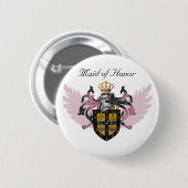 Trauzeugin-Wappen - Knopf Button (Vorne & Hinten)