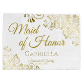 Trauzeugin Wedding Gift Bag - Große Geschenktüte (Rückseite)