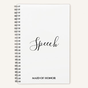 Trauzeugin Wedding Speech Notebook Notizblock