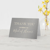 Trauzeugin Wedding Vielen Dank Karte (Gelbe Blume)