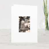 Trauzeugin, wirst du meine Trauzeugin schwarz sein Einladung (Rückseite)