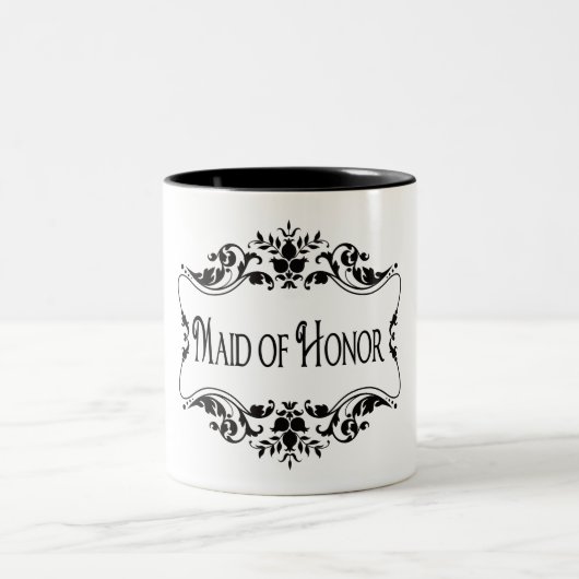 Trauzeugin Zweifarbige Tasse (Mittel)