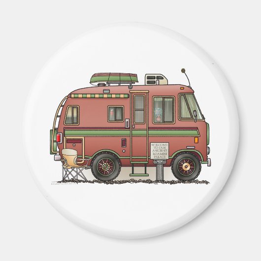 Travco Motor Zuhause Camper RV Magnet (Vorne)