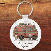 Travco Motor Zuhause Camper RV Schlüsselanhänger (Vorderseite)