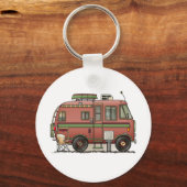 Travco Motor Zuhause Camper RV Schlüsselanhänger (Vorderseite)