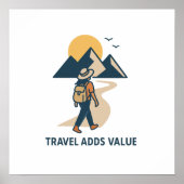 Travel adds value poster (Vorne)