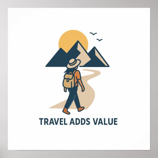 Travel adds value poster (Vorne)