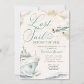 Travel Adventure Cruise Bachelorette Party Einladung (Vorderseite)