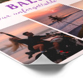 Travel Adventure Foto Family Collage Poster (Ecke)