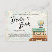 Travel Adventure Gold Baby Dusche Bringen Sie ein Begleitkarte (Vorderseite)