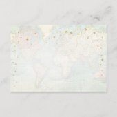 Travel Adventure Gold Baby Dusche Bringen Sie ein Begleitkarte (Rückseite)