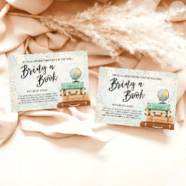 Travel Adventure Gold Baby Dusche Bringen Sie ein  Begleitkarte