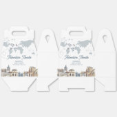 Travel Adventure World Map Airplane Baby Shower  Geschenkschachtel (Ungeklappt)