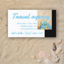 Travel Agency Beach Time Schwarz-weiß Business Car