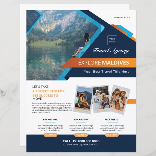 Travel Agency Flyer Template (Vorne/Hinten)
