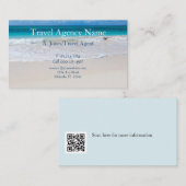 Travel Agency QR Code Visitenkarte (Vorne/Hinten)