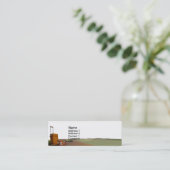 Travel Agent Business Card Mini Visitenkarte (Stehend Vorderseite)