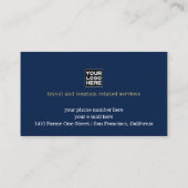 Travel Agent Business Card mit Imitat Gold Flugzeu Visitenkarte (Rückseite)