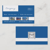 Travel Agent Business Card Visitenkarte (Vorne/Hinten)