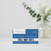 Travel Agent Business Card Visitenkarte (Stehend Vorderseite)