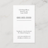 Travel Agent Business Card Visitenkarte (Rückseite)