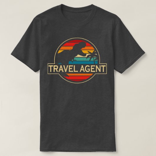 Travel Agent Dinosaur T-Shirt (Design vorne)