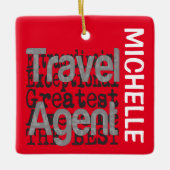 Travel Agent Extraordinaire CUSTOM Keramikornament (Vorderseite)