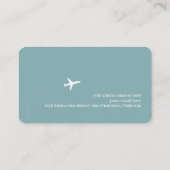 Travel Agent grayish blue Telefonnummerkarte (Rückseite)