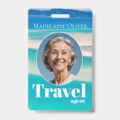 Travel Agent ID Blue Ocean Beach Mitarbeiter Ausweis (Vorderseite)